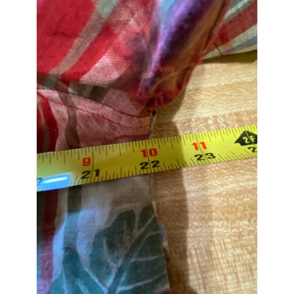 Lemon Grass Studio Plaid/Floral Embroidered Tank/Shirt Size Large - Picture 8 of 9